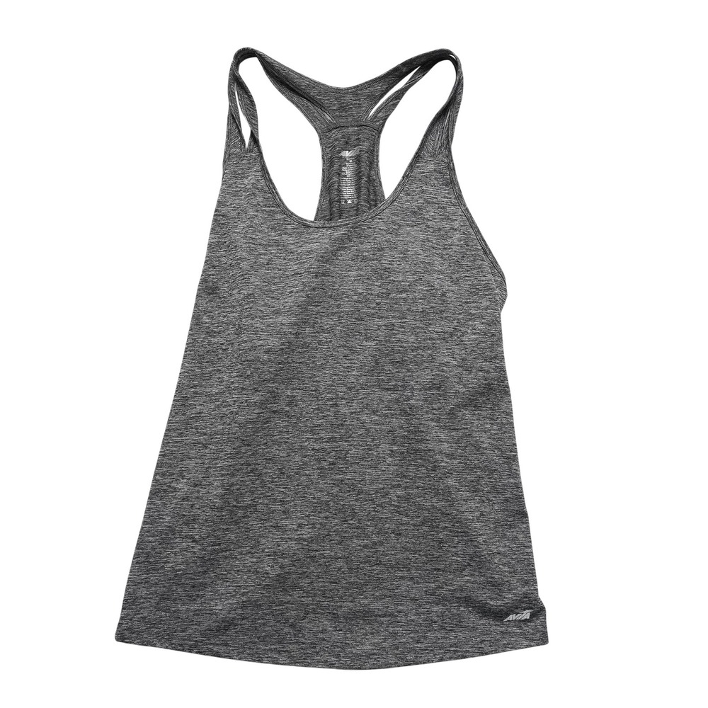 Avia Racerback Tank Top Women Medium Gray Excellent Space Dye Active RH2W257‎